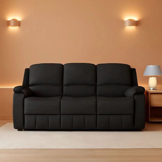 80-Inch RV Triple Recliner Sofa With Convertible Console from PriceLows™