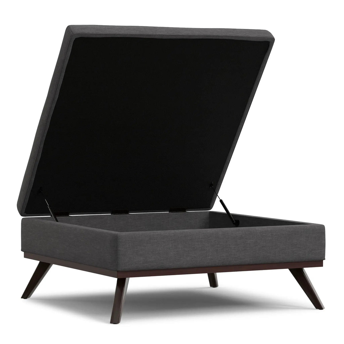 Owen Square Coffee Table Storage Ottoman | Hydraulic Lift-Up Lid | Multifunctional | 35.8 Inch Width