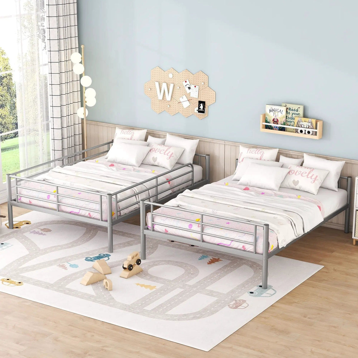 Steel Construction Bunk Bed | 4 Pieces | Steel | Bedroom