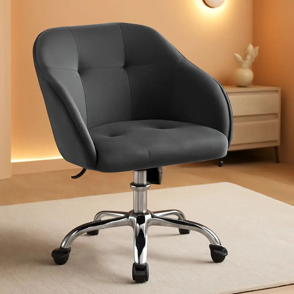 Office Chair Height Adjustable Large Seat Armrests from PriceLows™