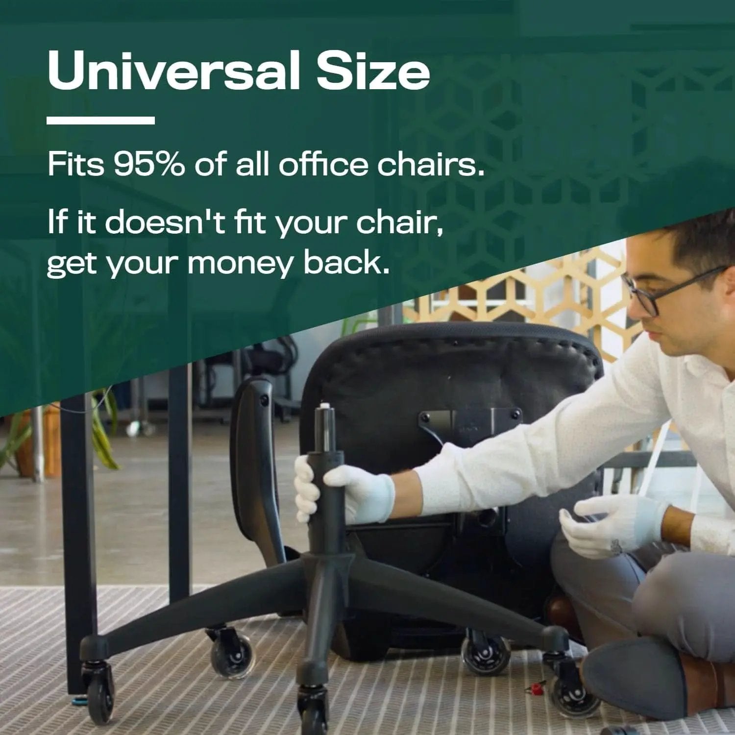 Office Chair Cylinder Replacement With Removal Tool Black from PriceLows™