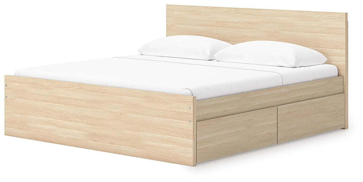 Onita Panel Platform Bed | Minimal Design | Ultra-Clean Lines | Easy-Elegant Solid Finish