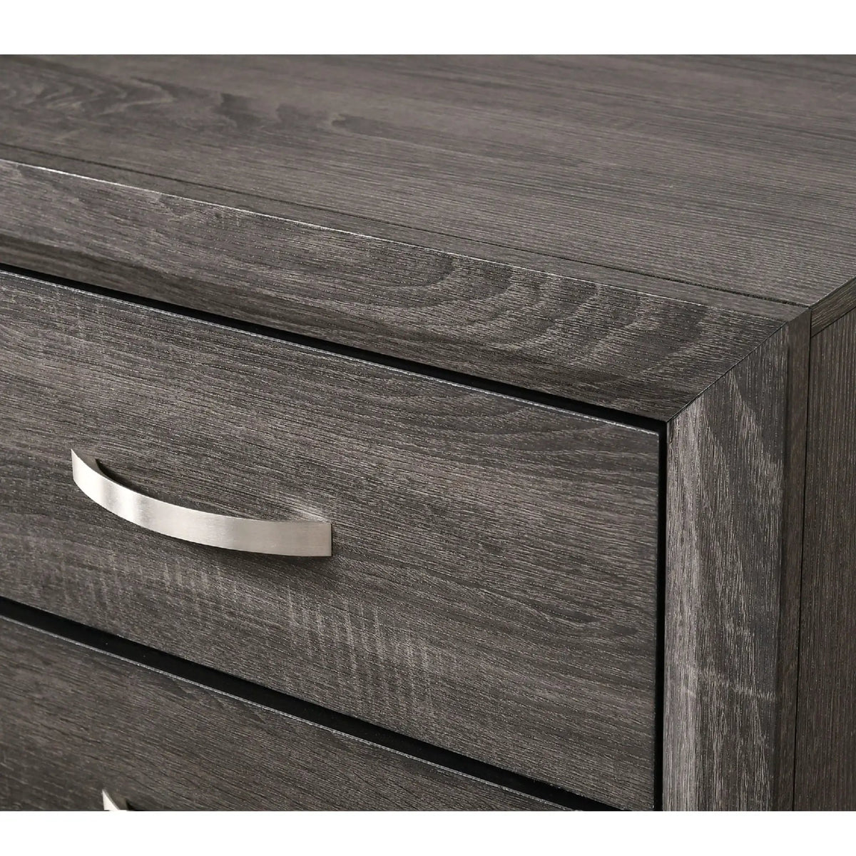 Contemporary 5 Drawer Tall Chest | Neutral Finish | Five Storage Drawers | Bedroom Furniture