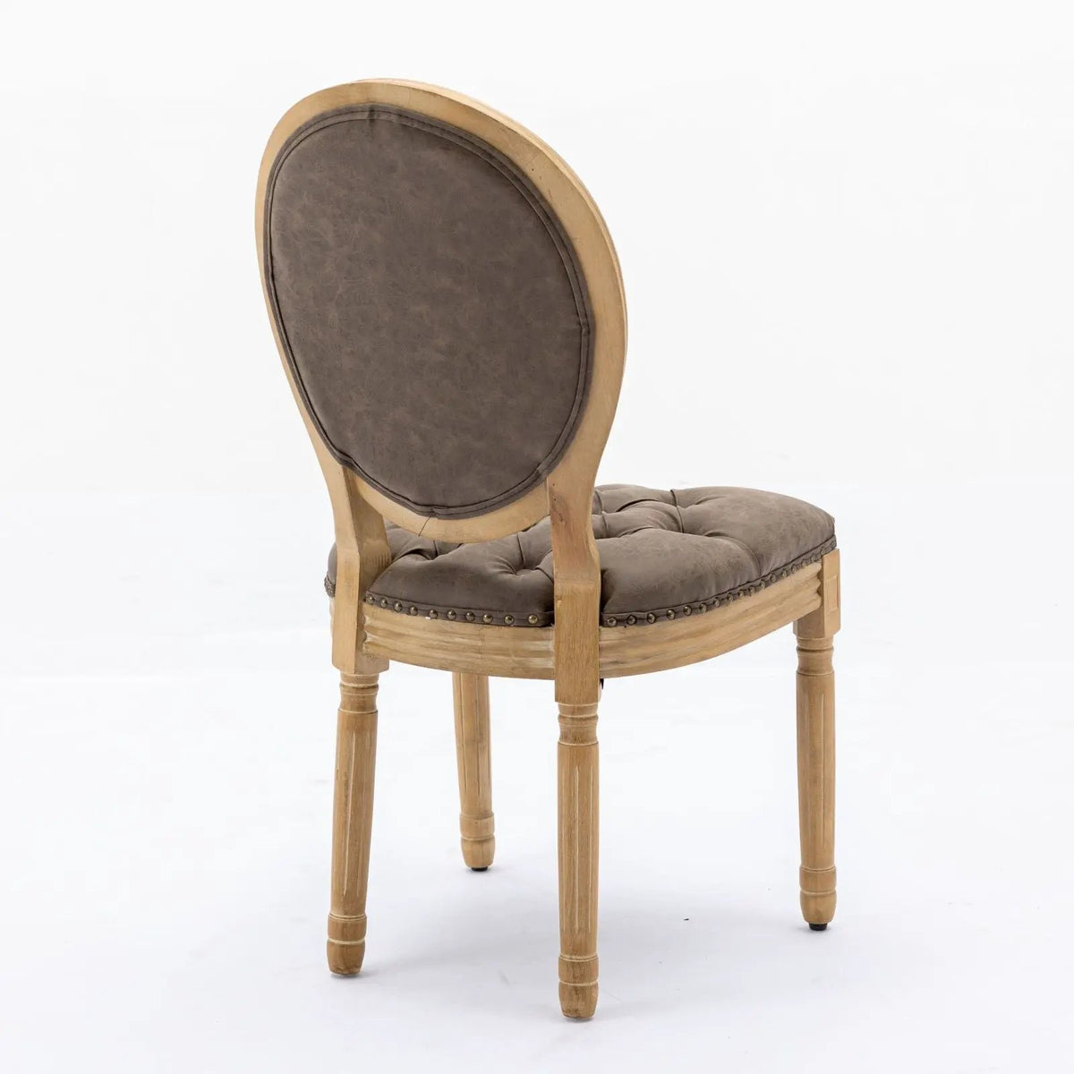French Style Dining Chairs | Solid Wood Frame | Antique Painting | Hand-Pulled Buckle Decoration
