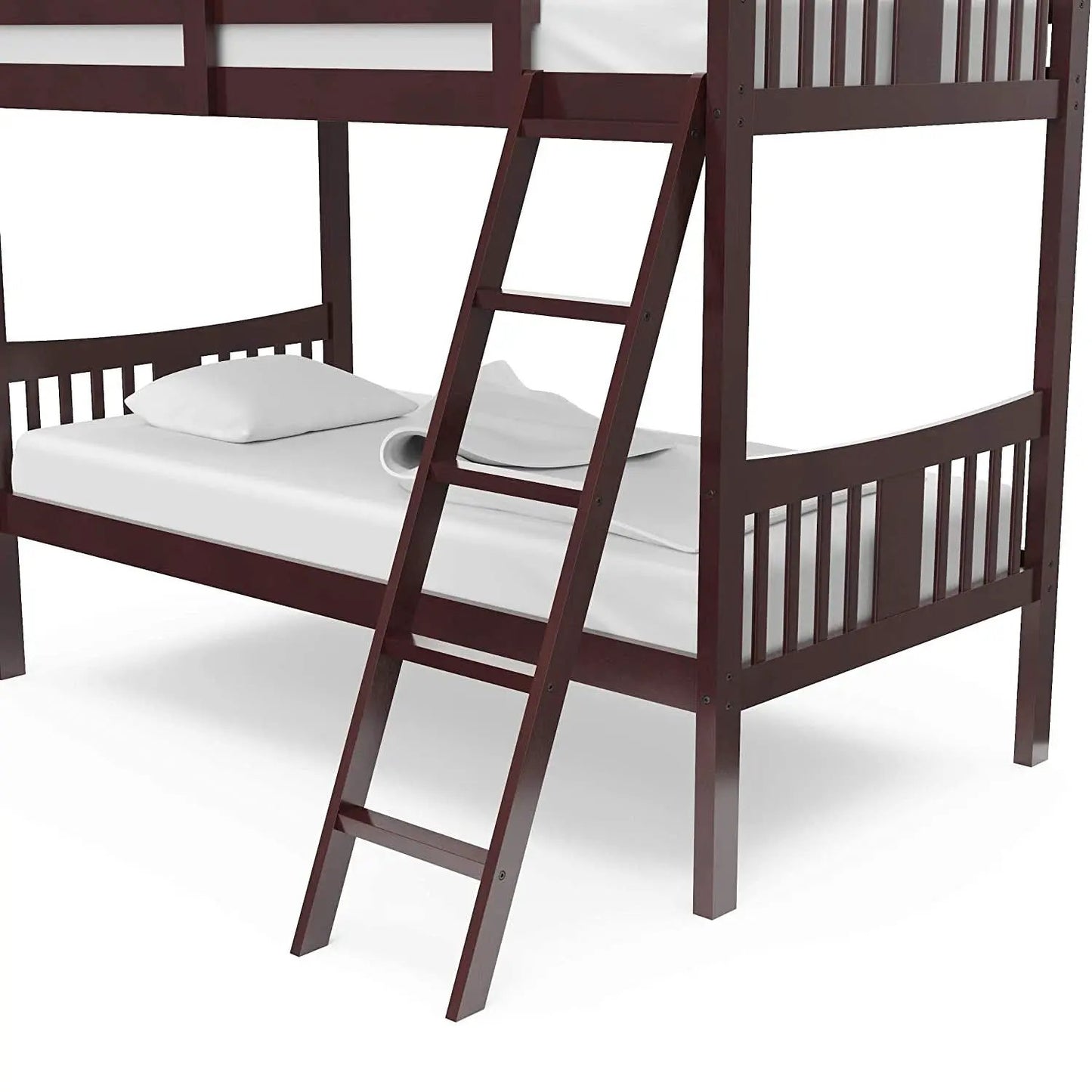Espresso Twin Over Twin Bunk Bed GREENGUARD Gold Certified from PriceLows™