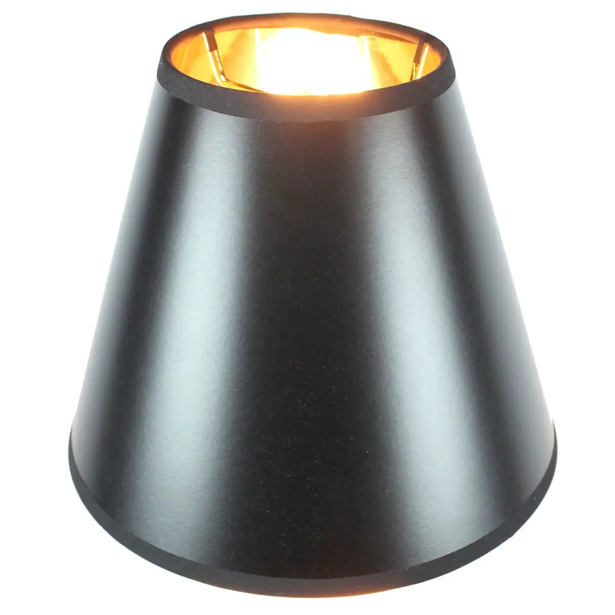 Empire Lampshade | Black Hardback Parchment | 10 Inch Wide X 9 Inch High