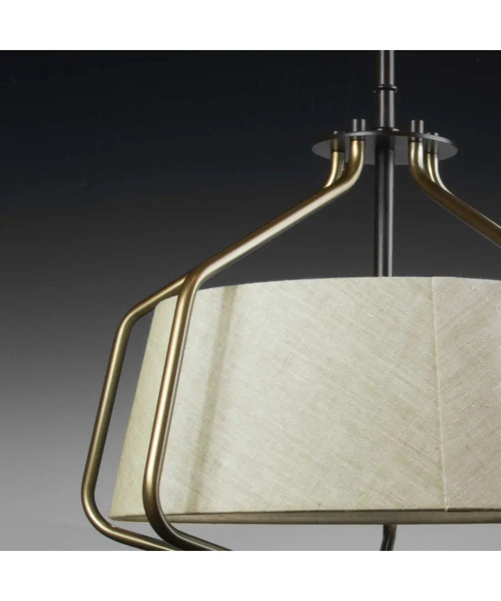 Pendant Ceiling Light | 2 Light 16 Inch | Semi Flush Convertible | Bronze