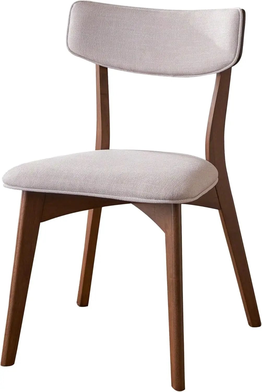 Mid Century A Frame Dining Set Beige Textile Upholstery from PriceLows™