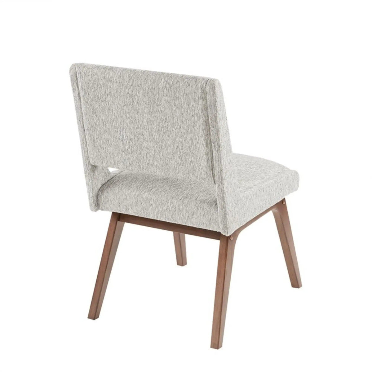 Boomerang Dining Side Chair With Upholstered Cushions (Set of 2) | Chair Set | Wood | Light Gray