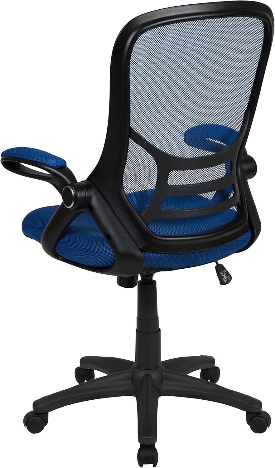 Swivel Office Chair With Lumbar Support And Flip Up Armrests from PriceLows™