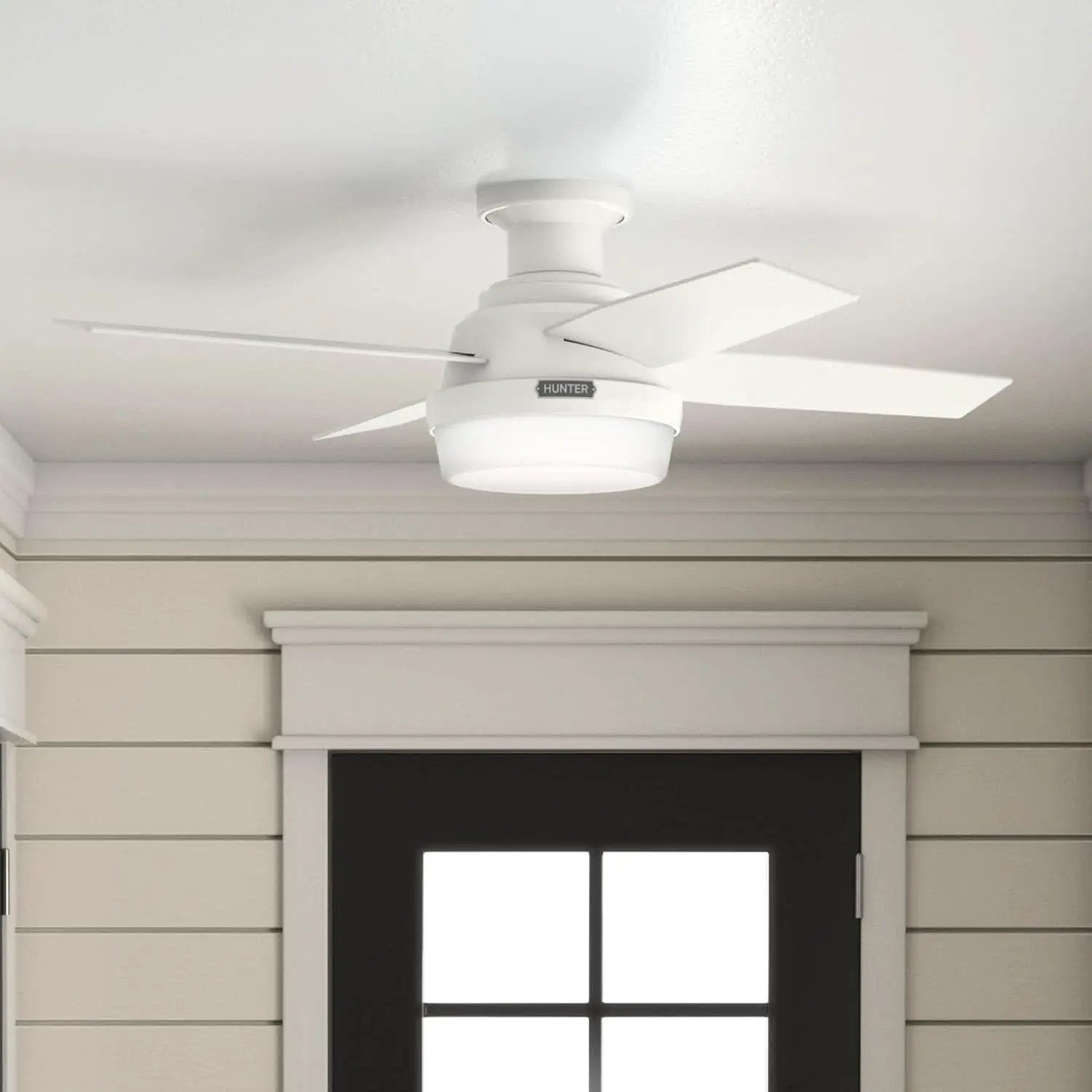 44-Inch LED Low-Profile Ceiling Fan With Remote Control from PriceLows™