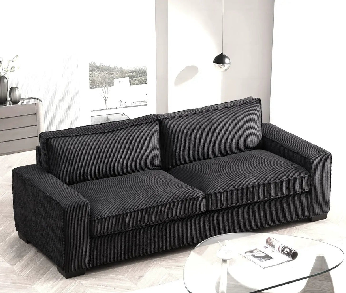 Luxe 3 Seater Sofa | Deep Seat Design | Ultra-Soft Upholstery | Sleek Modern Design