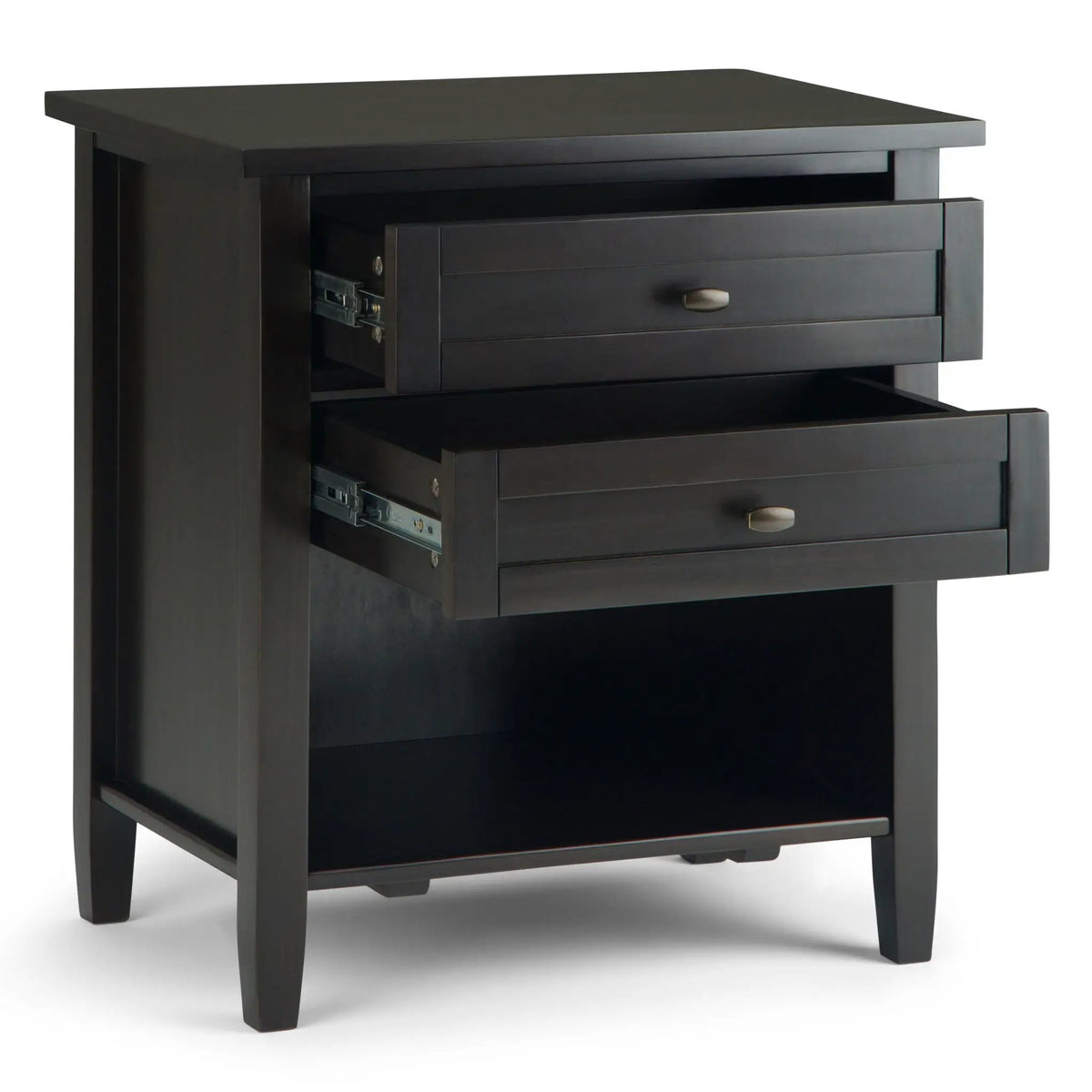 Warm Shaker Bedside Table | Handcrafted Solid Wood | NC Lacquer Finish | Multipurpose Design