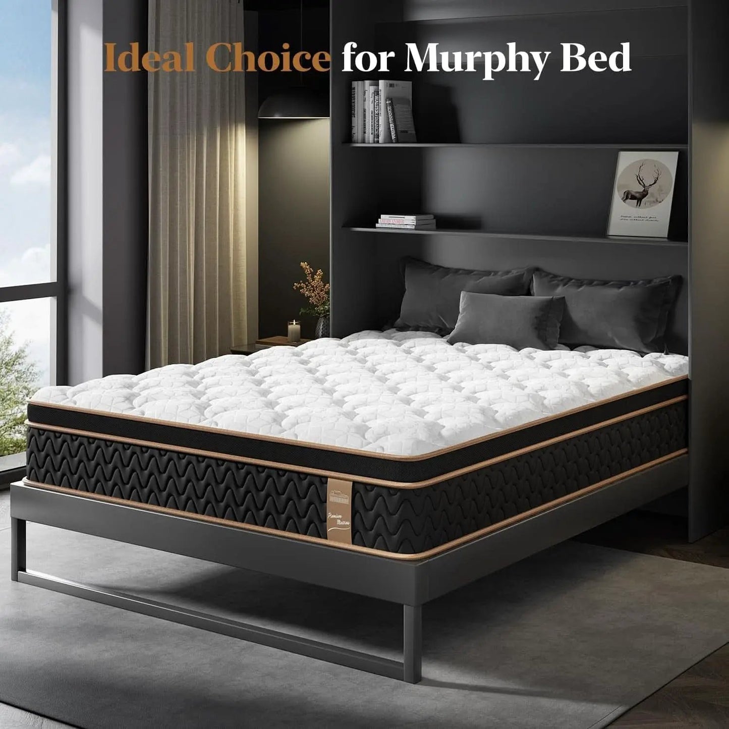 Queen Cooling Hybrid Mattress 14 Inch Certipur US Certified from PriceLows™
