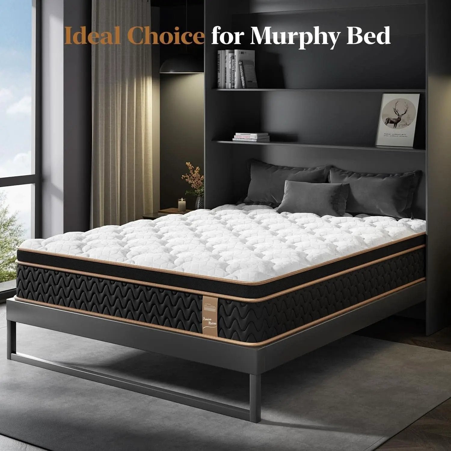 Queen Cooling Hybrid Mattress 14 Inch Certipur US Certified from PriceLows™