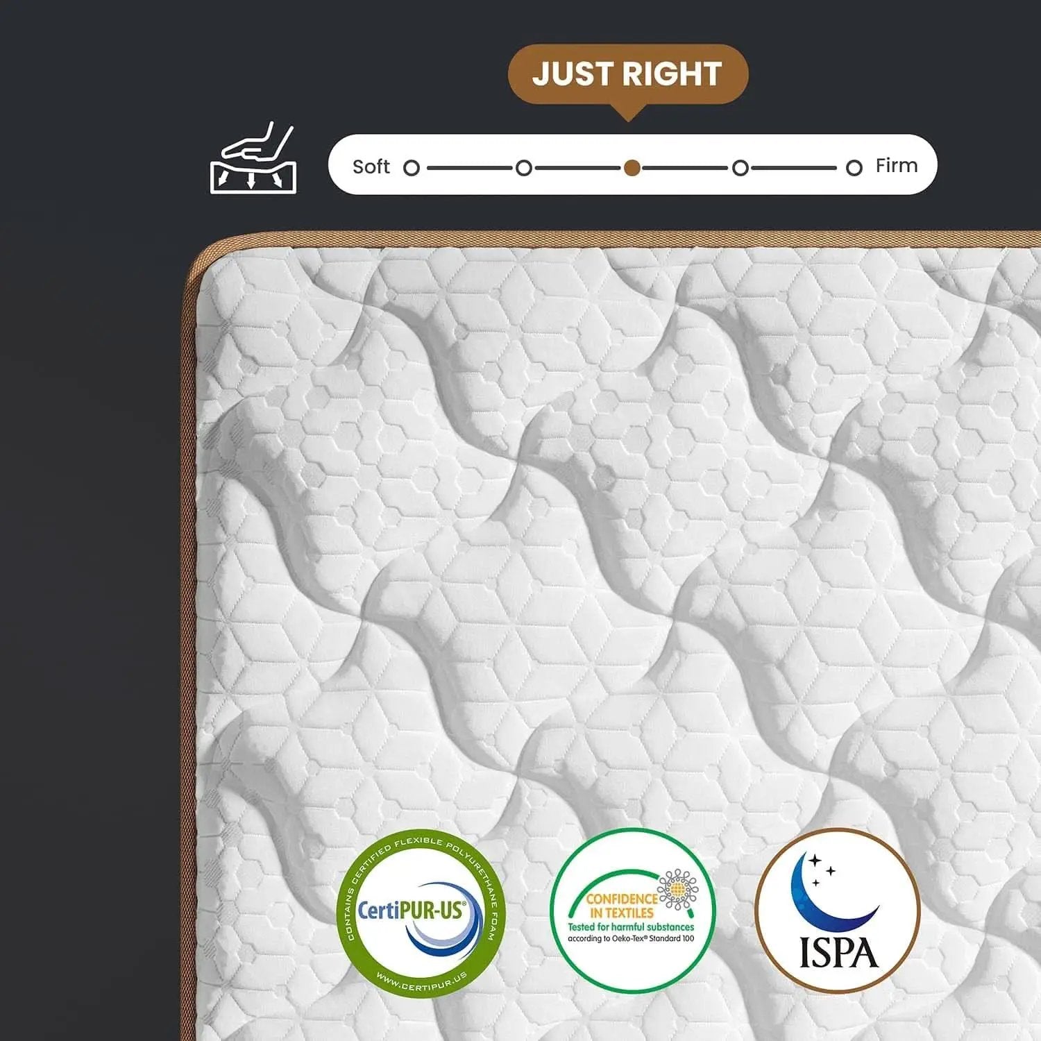 Queen Cooling Hybrid Mattress 14 Inch Certipur US Certified from PriceLows™
