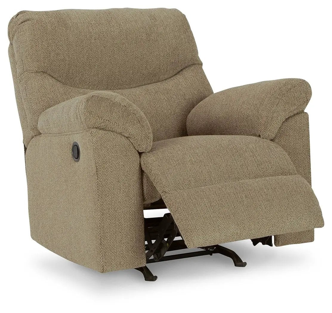 Alphons Rocker Recliner | Pull-Tab Reclining | Neutral Upholstery | Universal Appeal