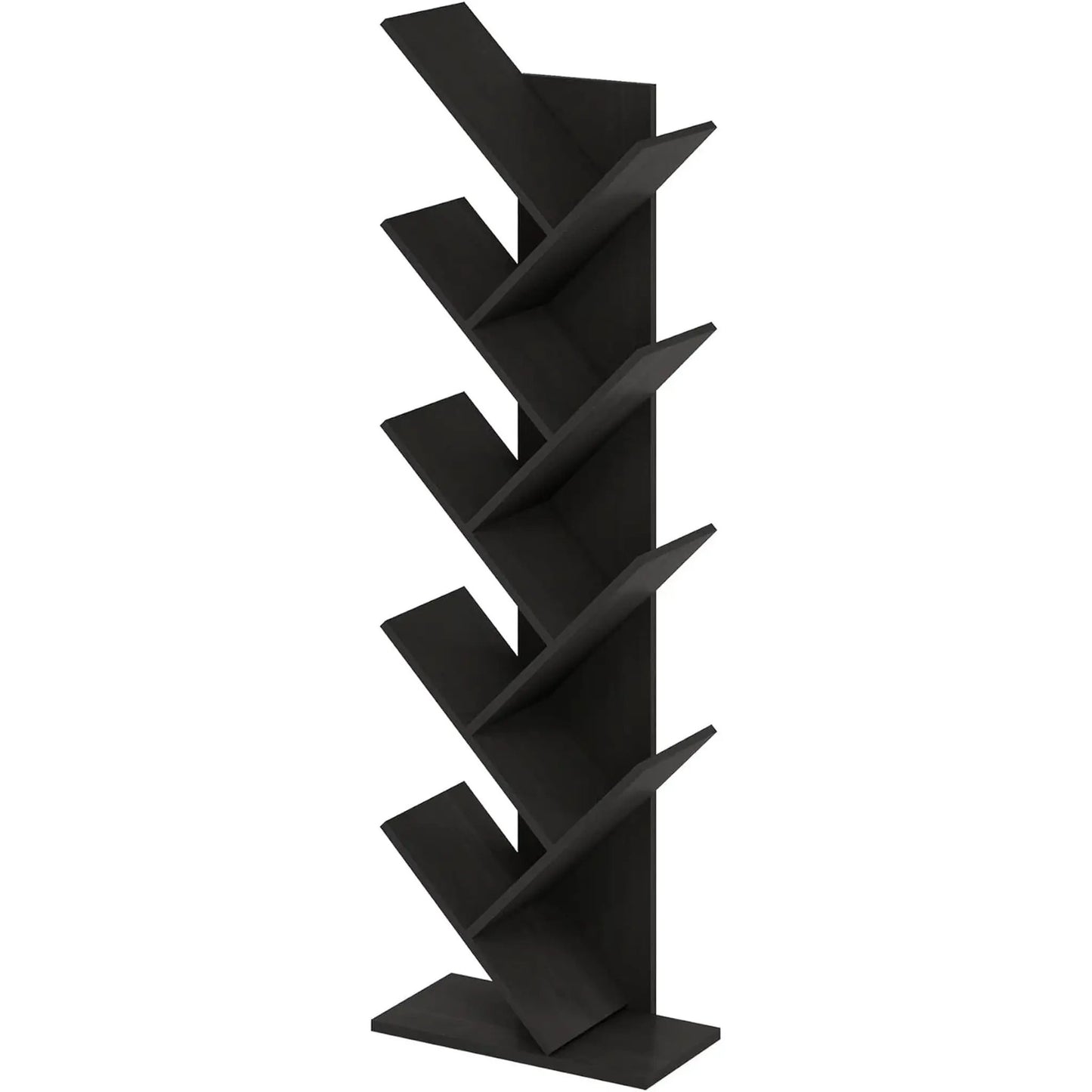Bookshelf 9 Tier Floor Standing Tree Bookcase Espresso from PriceLows™