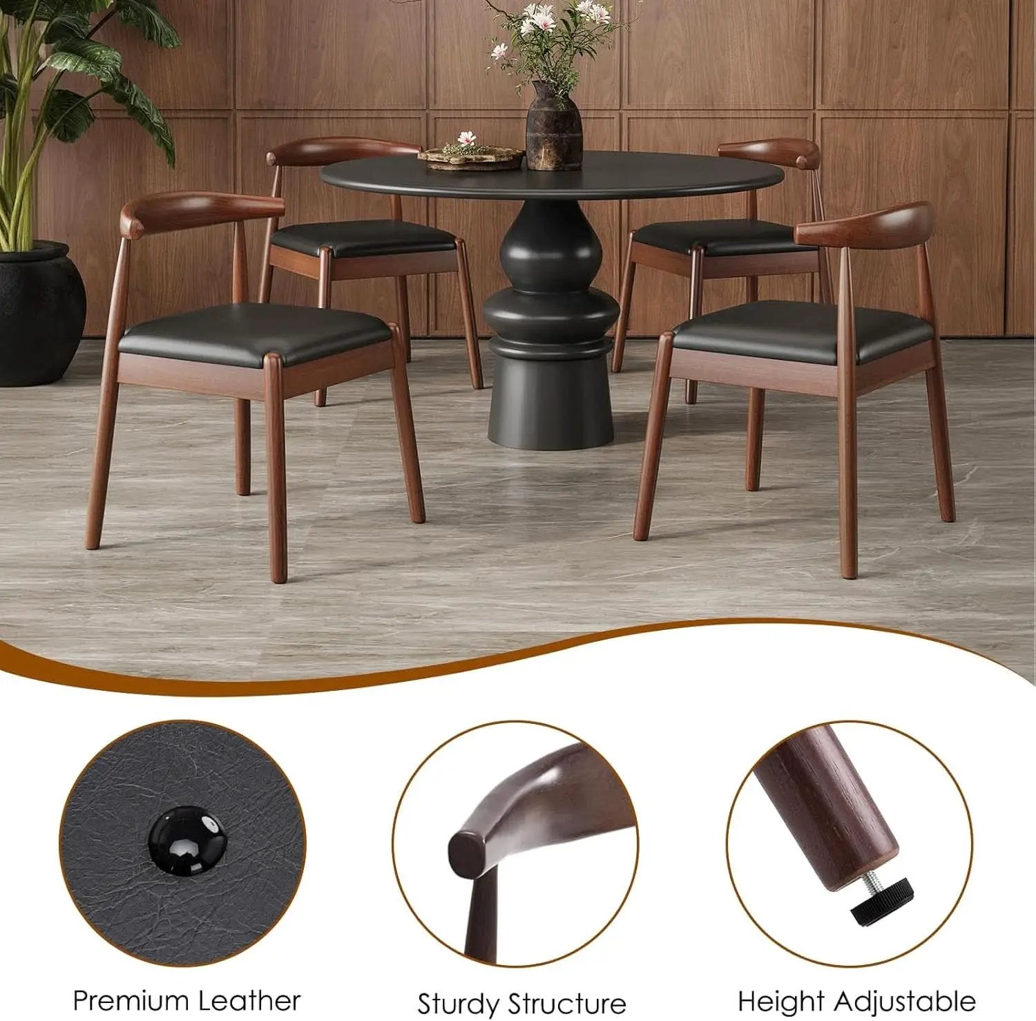 Midcentury Dining Chairs With Durable Premium Rope from PriceLows™