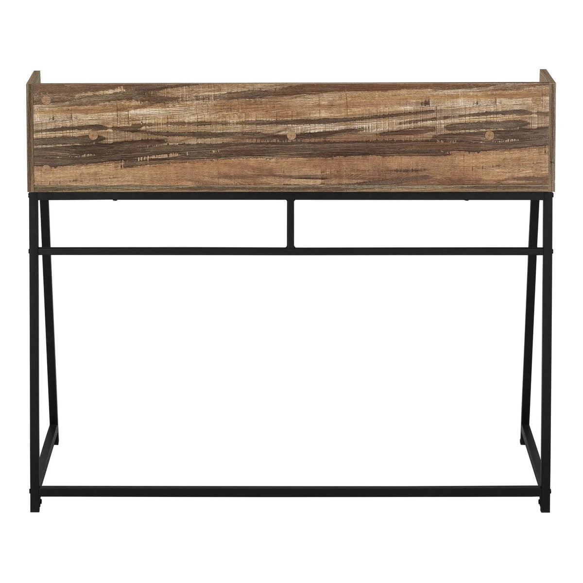 Marble Look Computer Desk With Shelves | 47.25 Inch Width | Sturdy Metal Base | 39.25 Inch Height