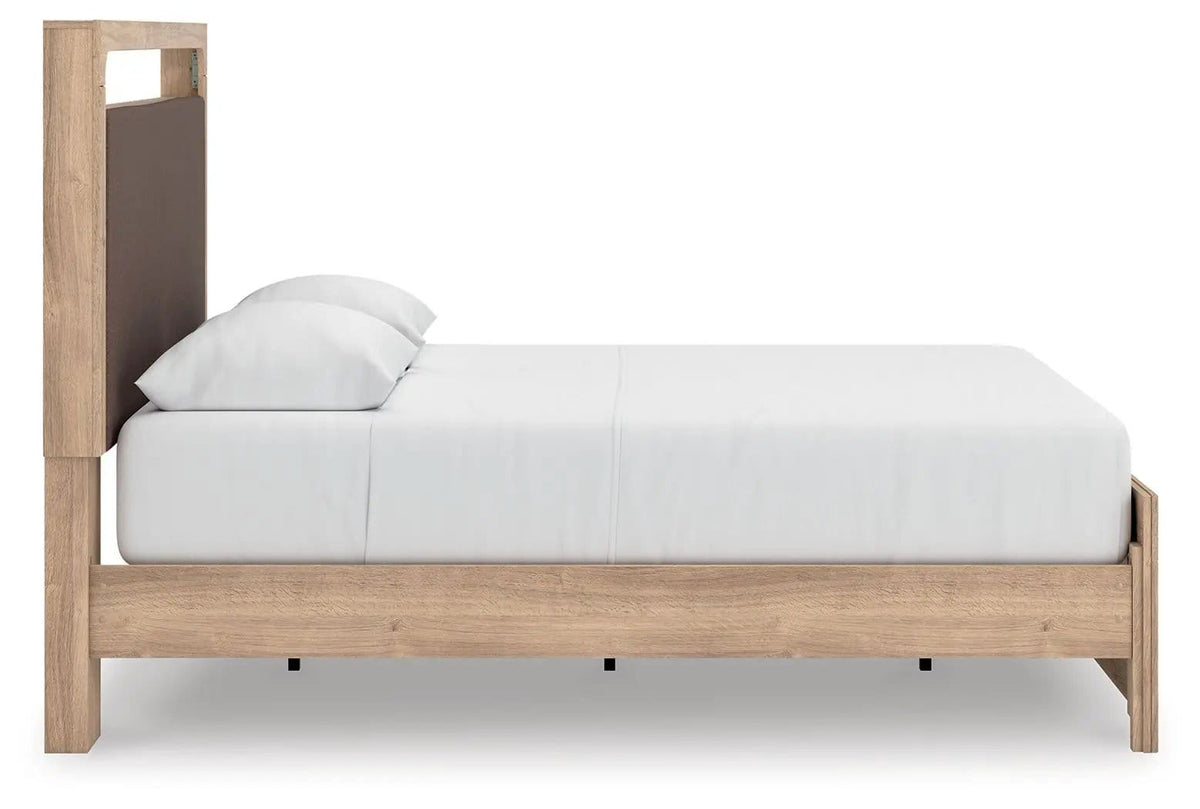 Kinlanni Upholstered Platform Bed | 2 Pieces | Fabric & Wood | Bedroom
