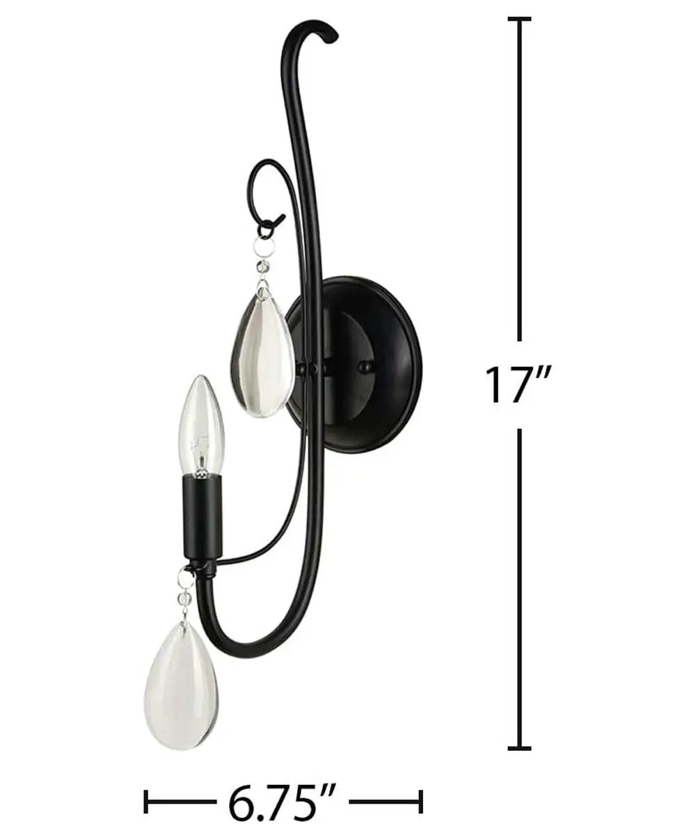 LED Wall Sconce | 1 Light | 17 Inch Height | Dark Bronze Finish