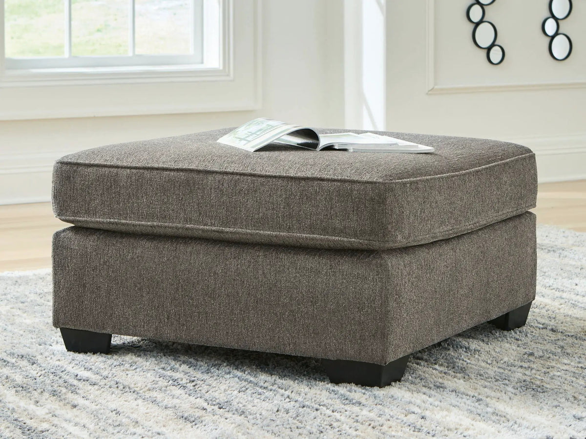 Accent Ottoman | Graphite | Contemporary Design | Oversized