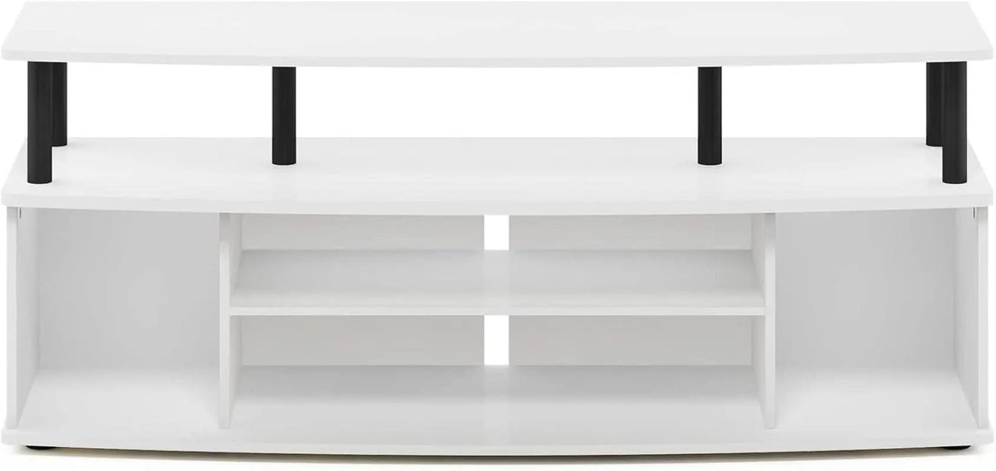 Jaya Large Entertainment Center For 55 Inch TV White And Black from PriceLows™