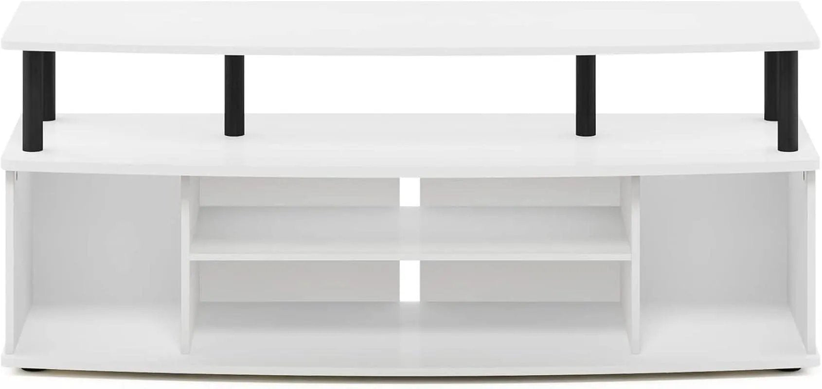 Jaya Large Entertainment Center For 55 Inch TV White And Black from PriceLows™