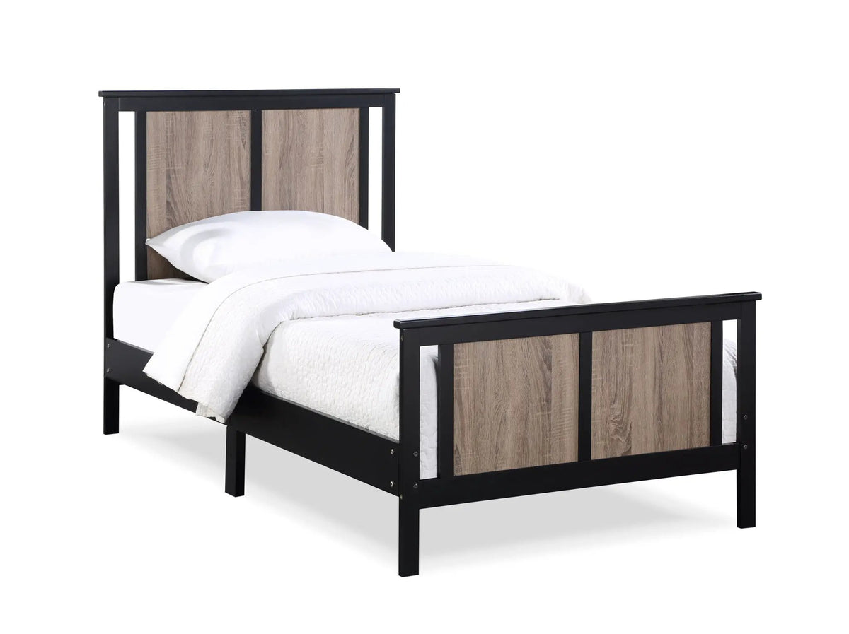 Connelly Twin Panel Bed | Split Panel Headboard | Reversible Back Panel | Traditional Heritage Design