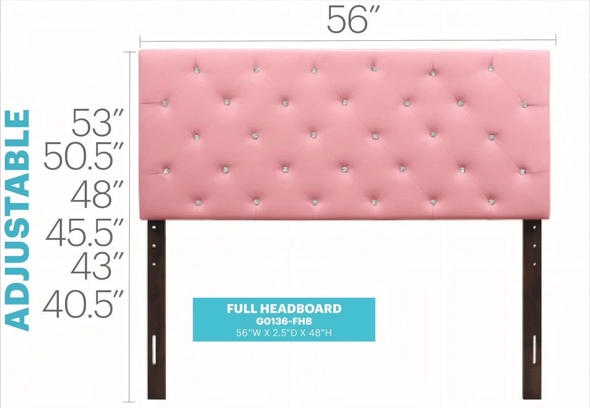 Panel Headboard & Button Tufting | 3 Pieces | Wood | Home