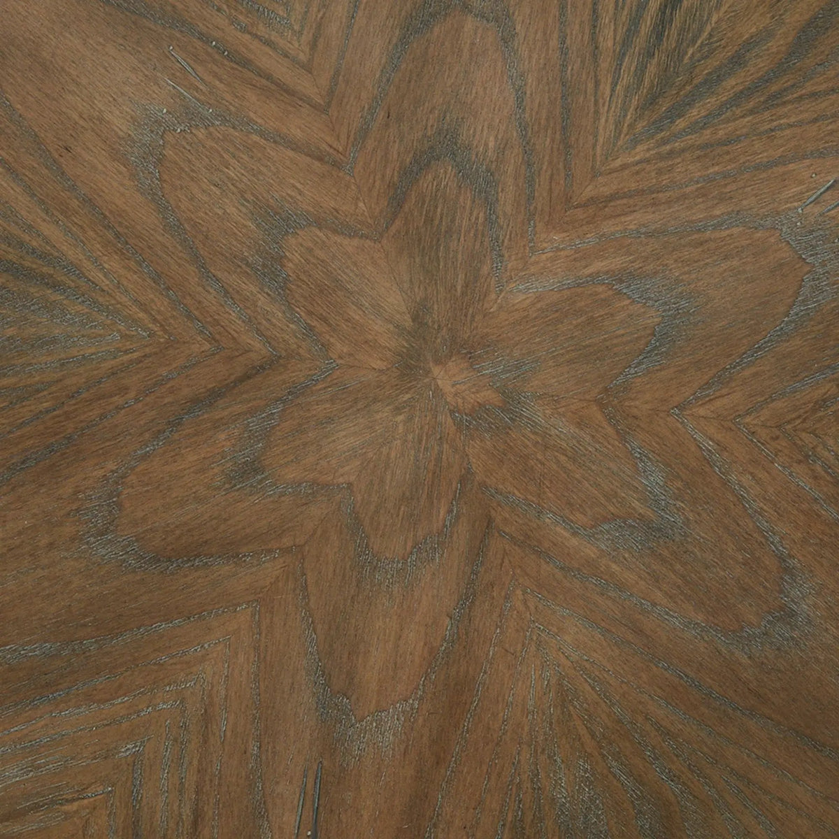 Reclaimed Walnut Accent Table | Natural Finish | Black Wood Base | Ash Veneer Top