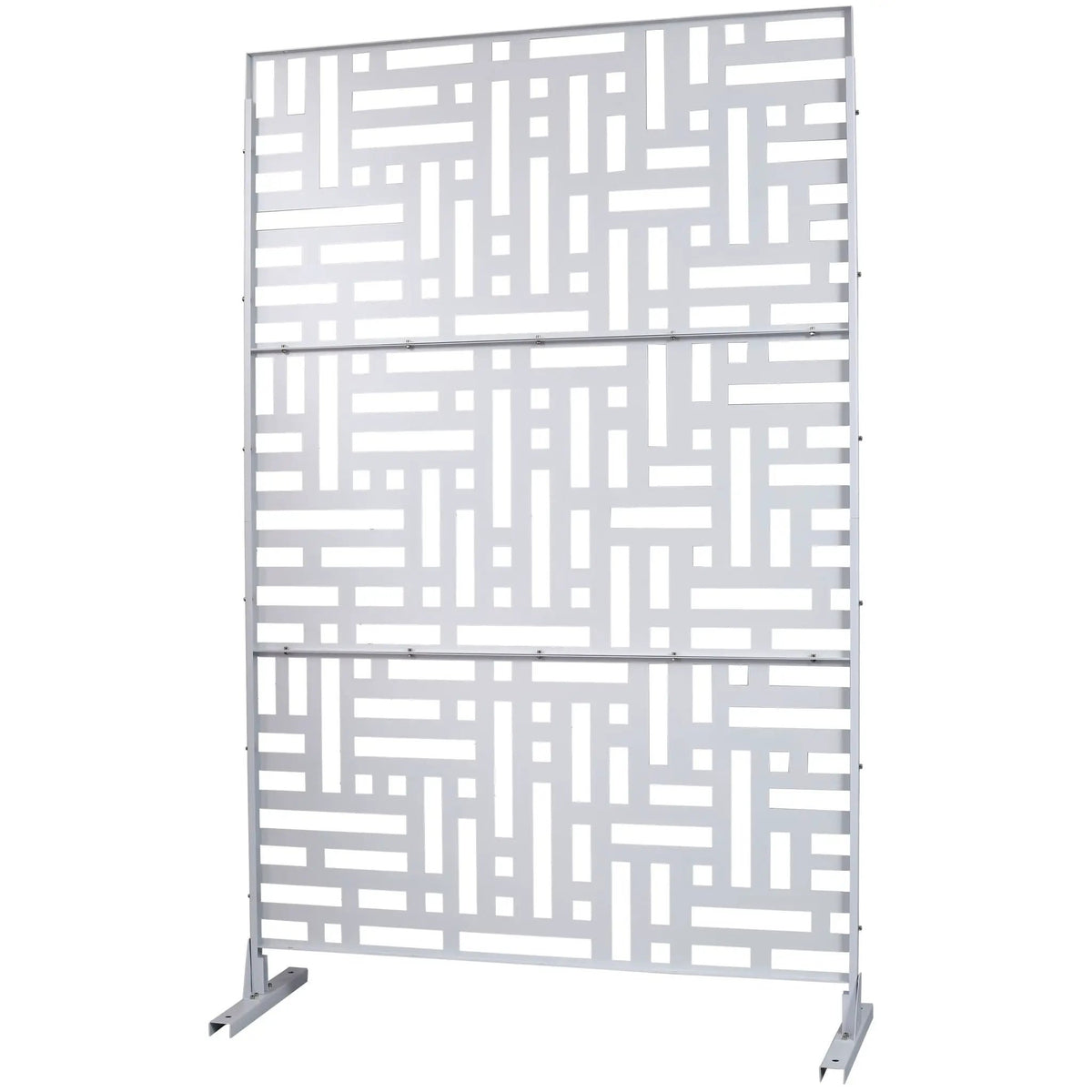 Metal Privacy Screen | Freestanding Frame | Rust Resistant | Indoor Use