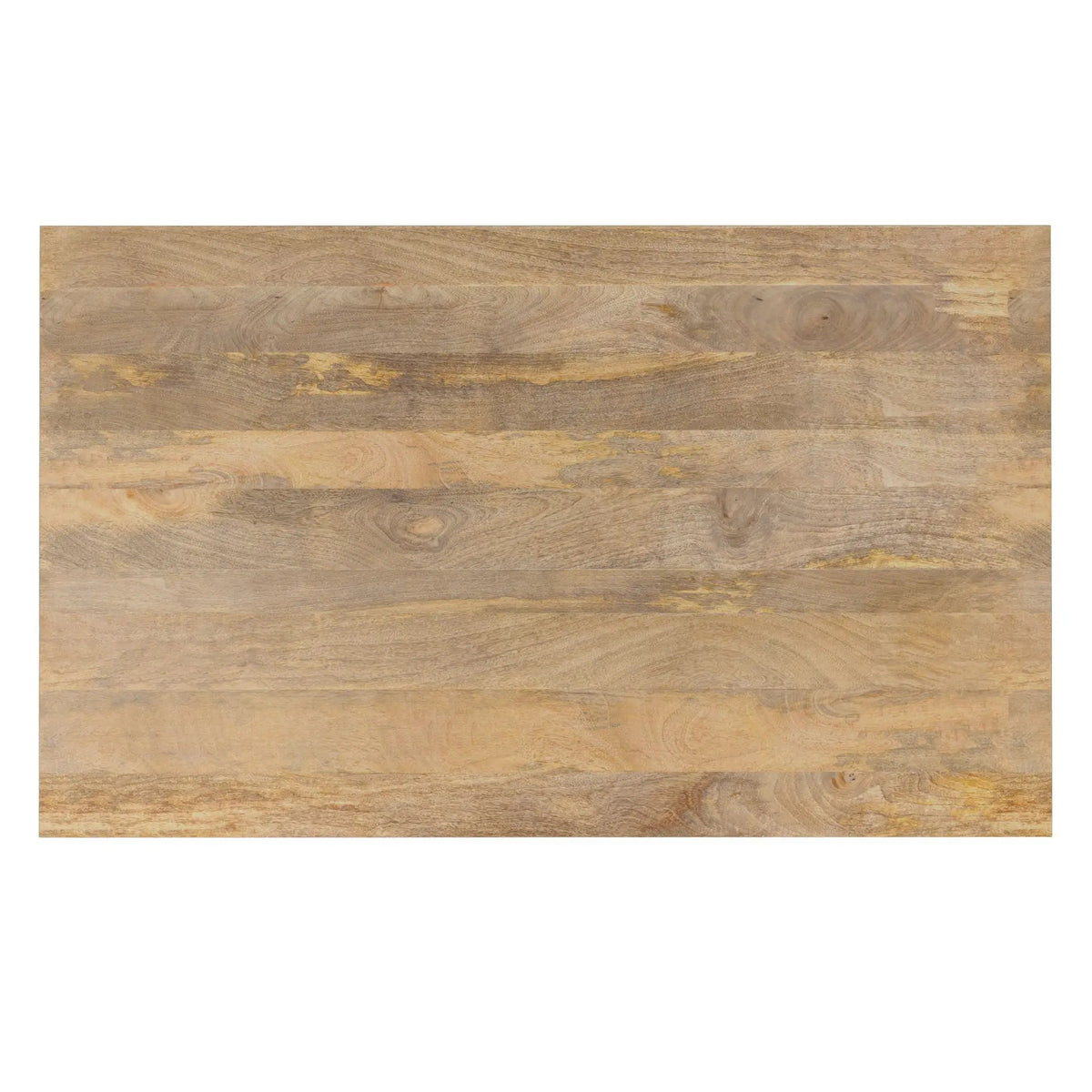 Hunter Dining Table | 66 Inch Width | Solid Mango Wood Top | Hairpin-Style Iron Base
