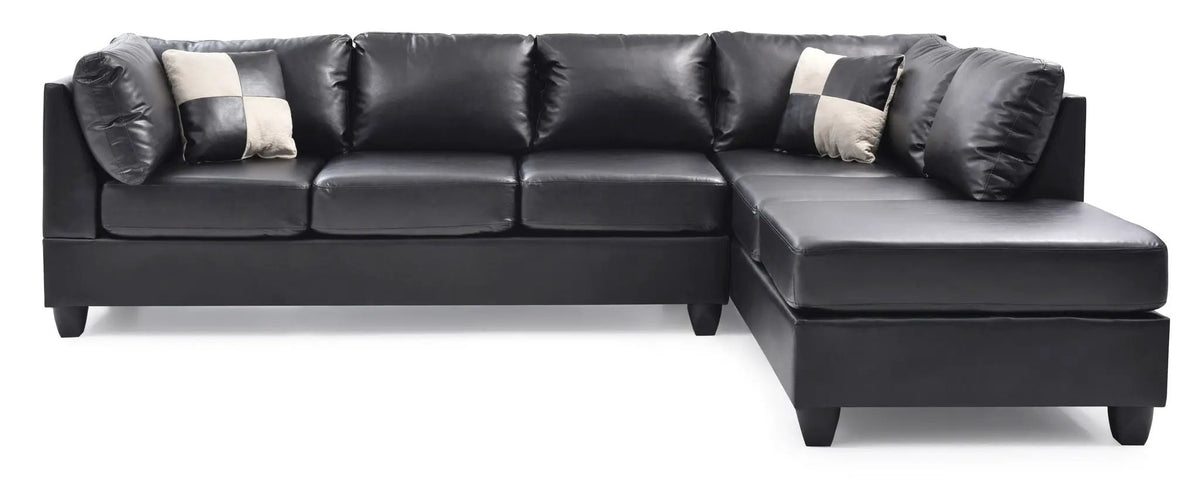 Malone Comfort Sectional | Pocketed Coil And Foam Seating | Removable Backs | 111 Inch Length