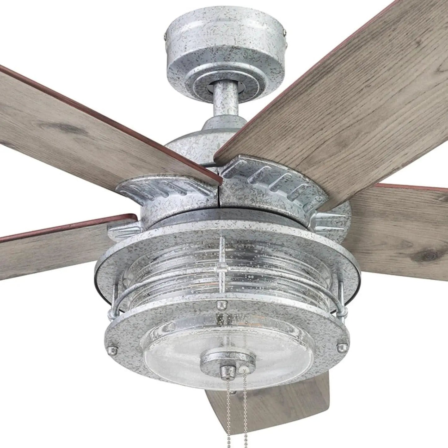 52 Inch Indoor Outdoor Ceiling Fan LED Light Dual Mount from PriceLows™
