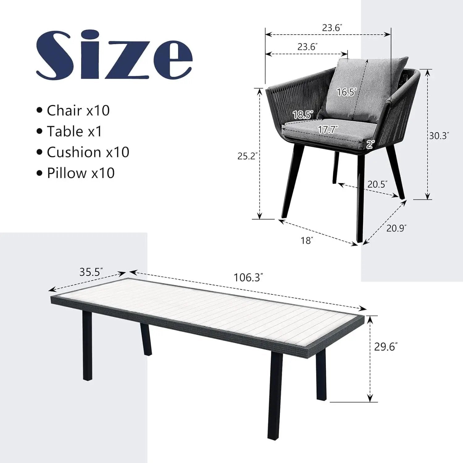 Elegant 11 Piece Patio Dining Set for Outdoor Spaces from PriceLows™