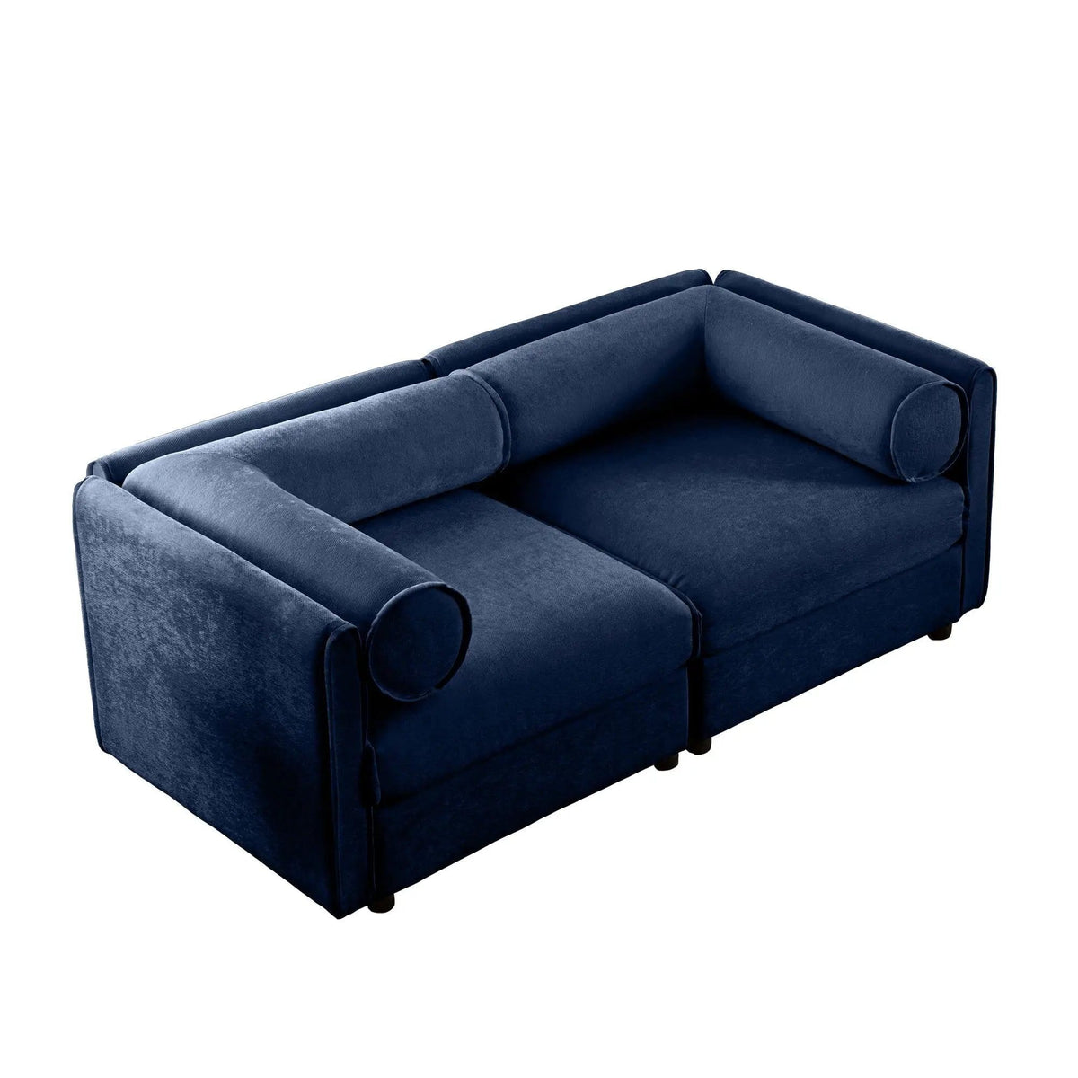 Stylish Sofa With Storage Seat And Cylindrical Backrest | Stationary Sofa | Living Room Furniture | Living Room