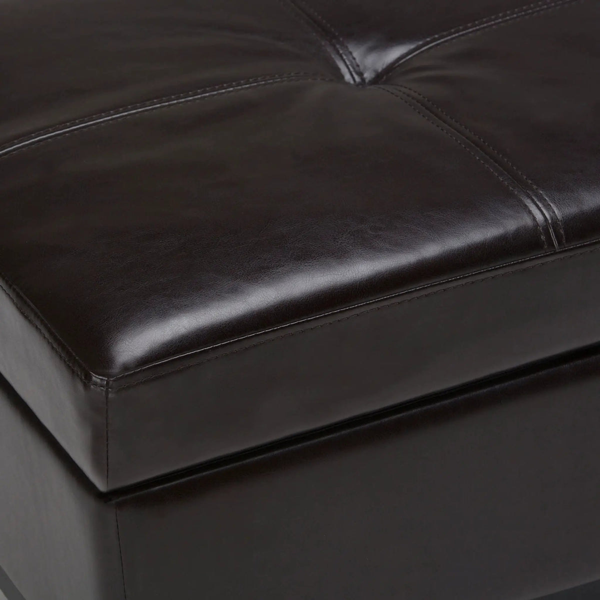 Oregon Contemporary Storage Ottoman Bench | Serving Tray | Lift Open Lid | Child Safety Hinge