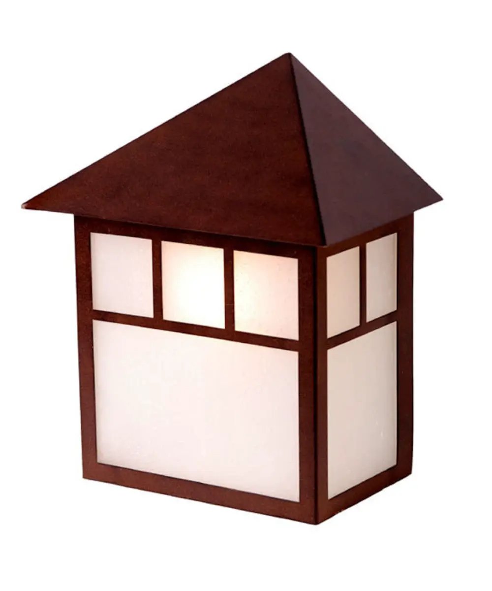 Pocket Wall Light | 10 Inch Height | Architectural Bronze | 1-Light Seeded