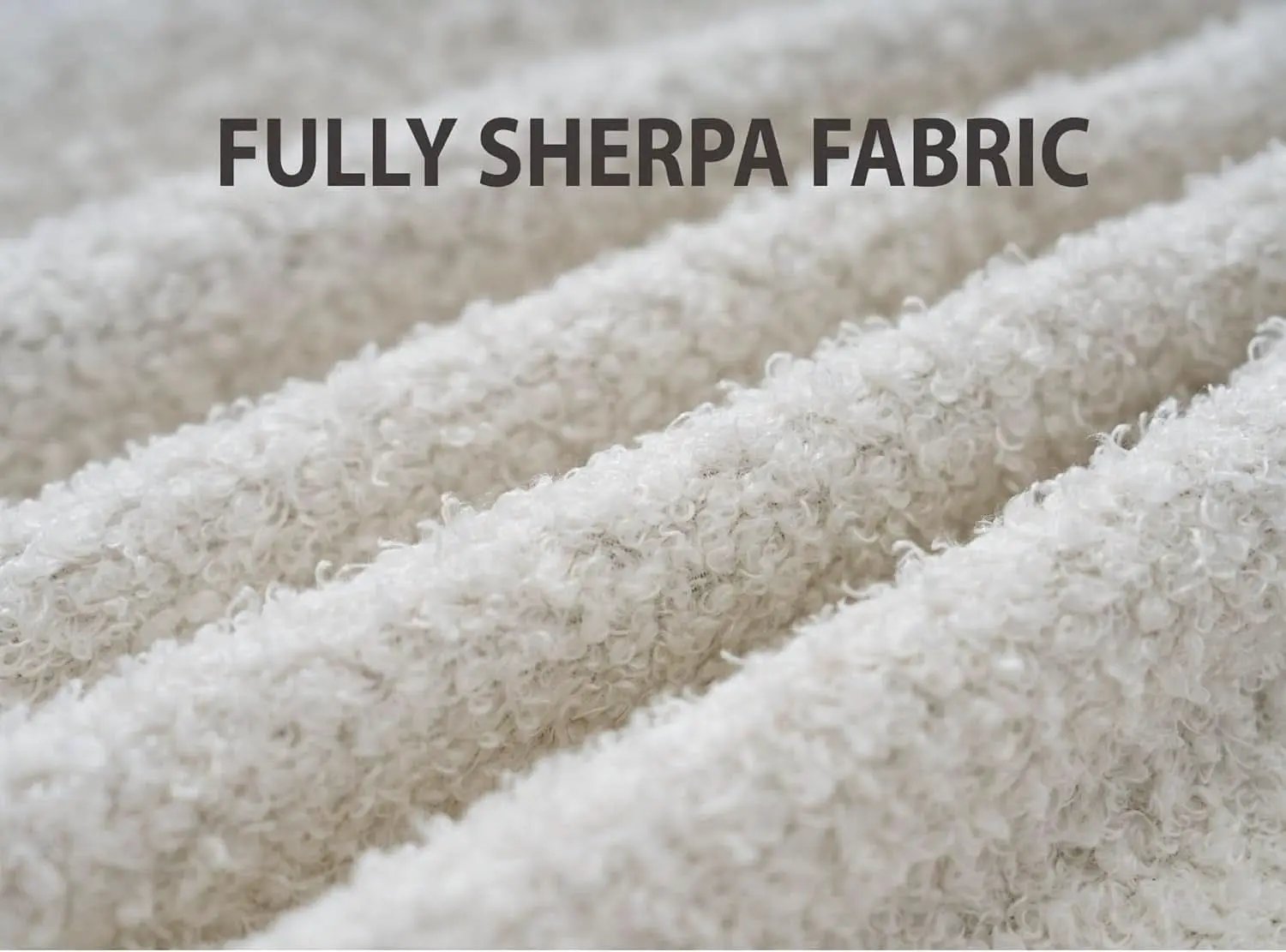 Sleeper Sofa Bed With Storage Chaise In White Boucle from PriceLows™