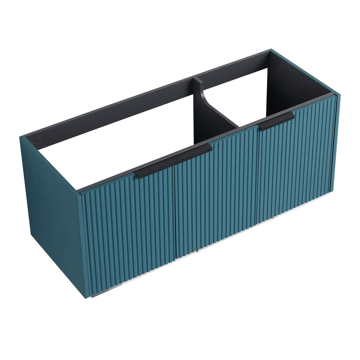 Wall Mounted Bathroom Vanity | Soft Close Doors | Wavy Door Panels