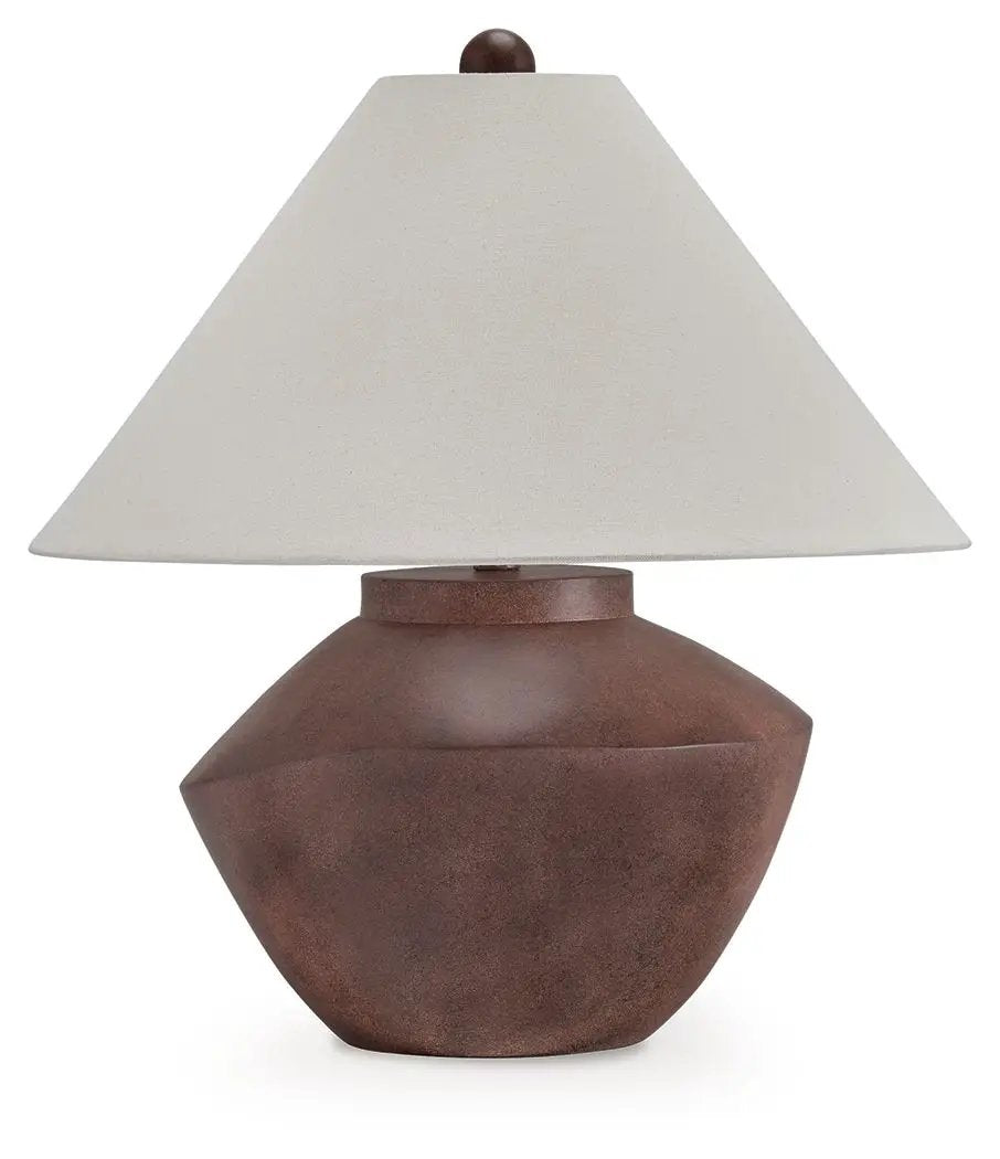 Honsworth Poly Table Lamp | Antique Brown Base | 94 Inch Cord | 22 Inch Height