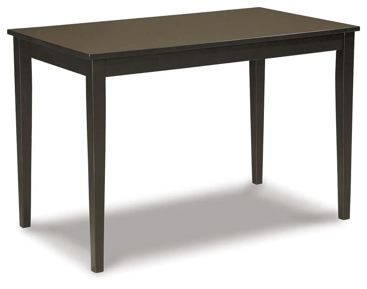 Kimonte Rectangular Dining Table | Dark Brown | Seats 4 | 45 Inch Width