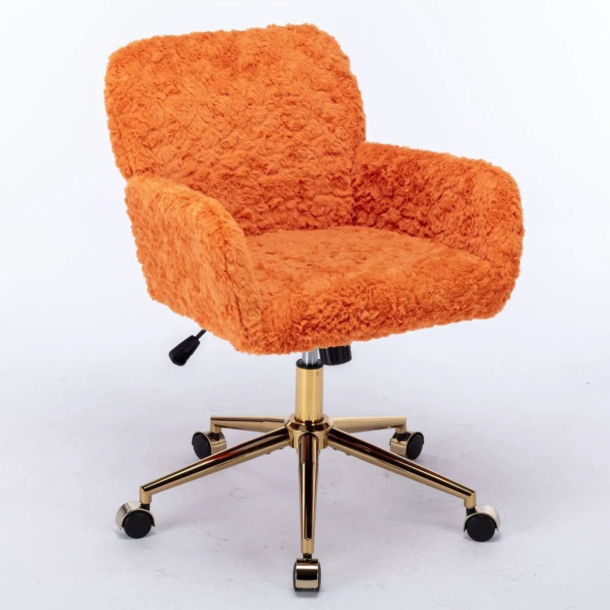 Office Chair | Adjustable Height | Reclining Faux Fur Seat | Large