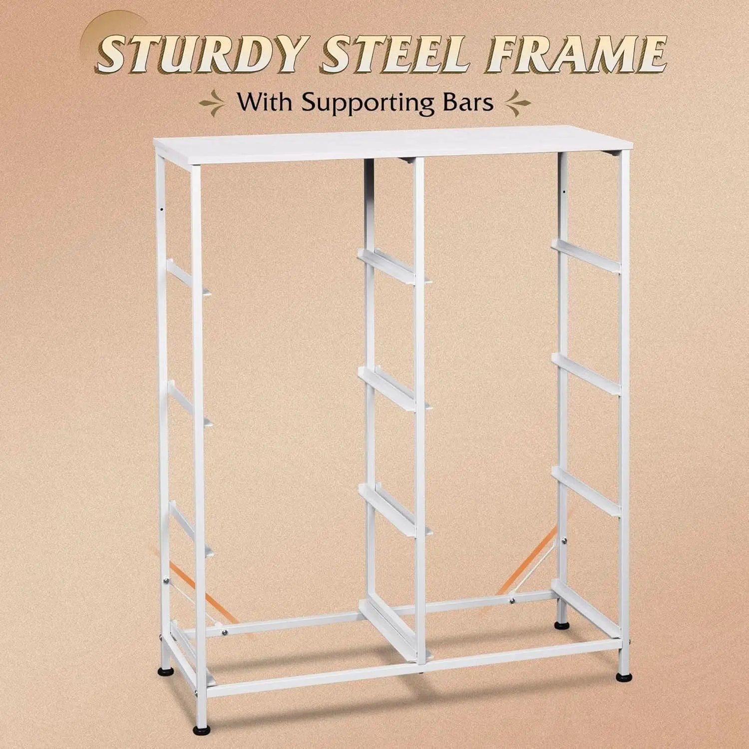 Fabric Dresser For Bedroom Tall White Modern Storage Unit from PriceLows™