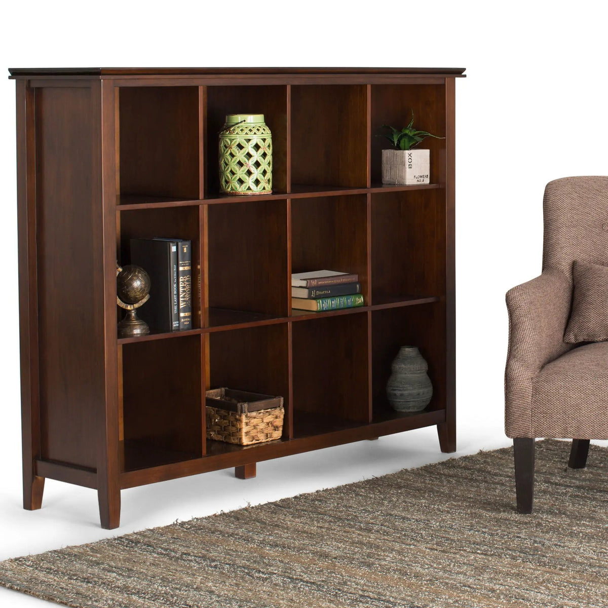 Artisan Cube Storage | Handcrafted Solid Wood | Glazed NC Lacquer Finish | Large Storage Cubbies