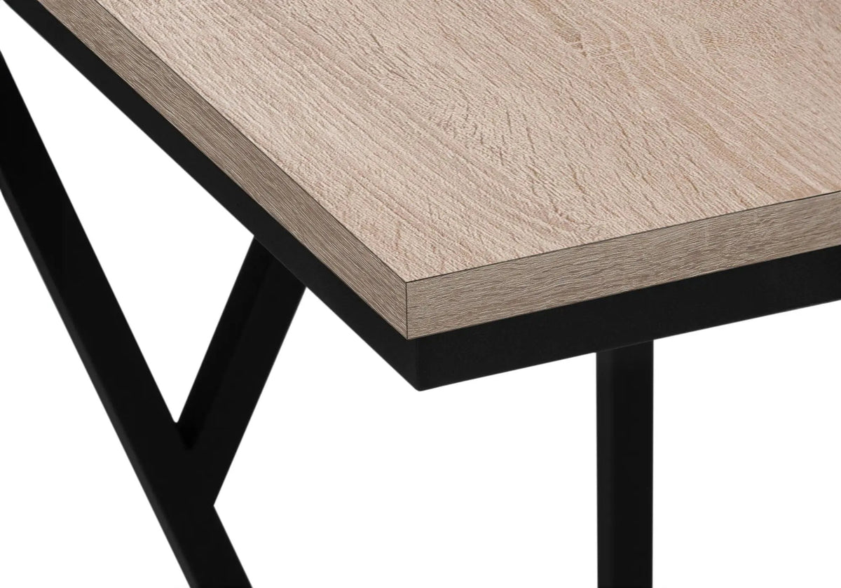 C-Shaped Accent Table | Slide-Under Base | Rectangular Tabletop | Sturdy And Lightweight