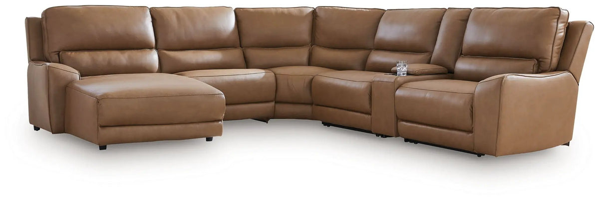 DeepWakes Power Reclining Sectional | Chaise Included | Ultra-Stylish Design | 130 Inch Length