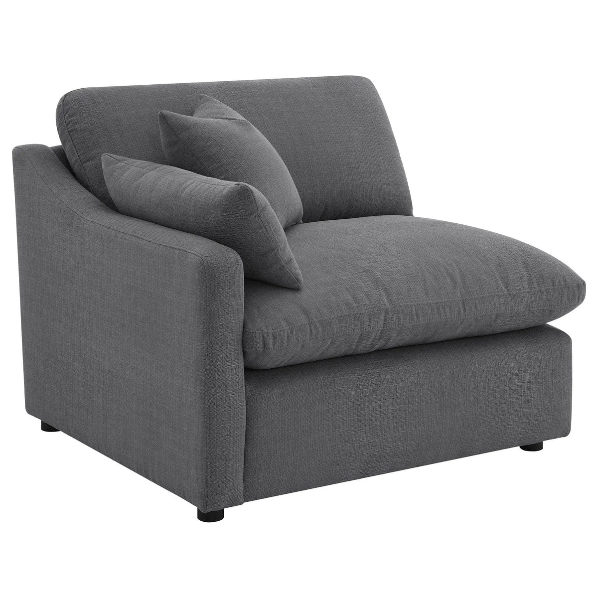Hobson 6-piece Upholstered Modular Sectional Sofa | 6-Piece Set | Fabric | Charcoal